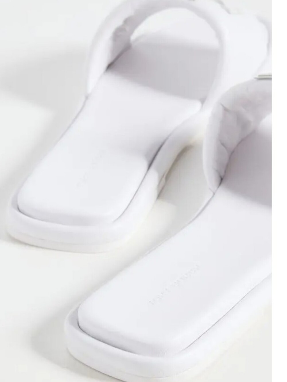 Tory Burch White Double-T Slide Sandal Optic White Size 9.5 NIB - Picture 3 of 5